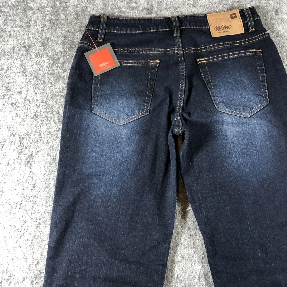 Mossimo Bootcut Jeans Juniors 9 Dark Wash Mid Rise Stretch Denim - Picture 14 of 16